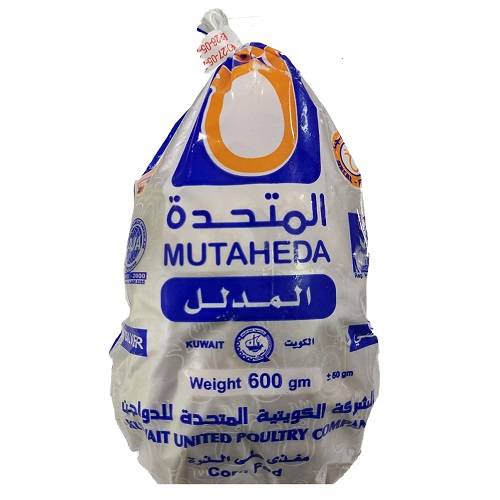 المتحدة المدلل دجاج كويتي مجمد بدون احشاء 600جم