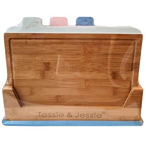 تيسي آند جيسي طقم الواح تقطيع الأطعمة خشبي 4قطع رقم.SK-9086