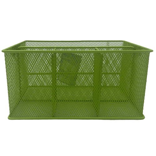 سلة شبك معدنية متعددة المزايا اخضر