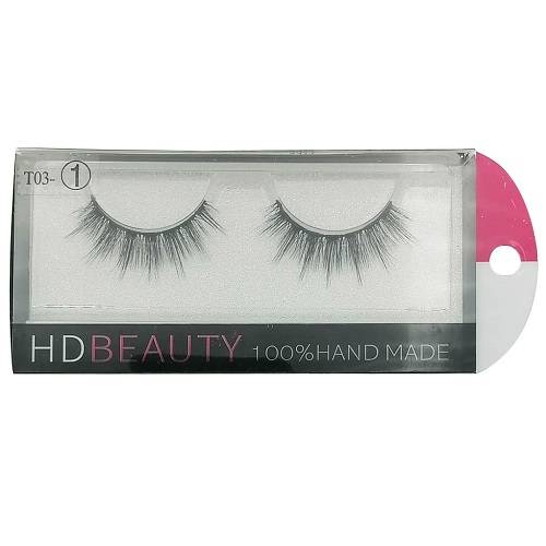 ميك اوفر اتش دى بيوتي رموش صناعة يدوية ثلاثية الابعاد رقم.1