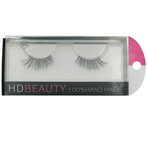 ميك اوفر اتش دي بيوتى رموش صناعة يدوية ثلاثية الابعاد رقم.36