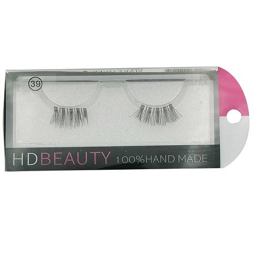 ميك اوفر اتش دي بيوتى رموش صناعة يدوية ثلاثية الابعاد رقم.39