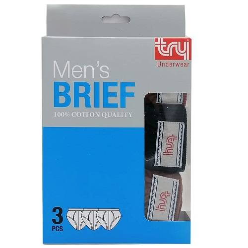 تراي سليب رجالي قصير سادة الوان مختلفة 3حبة رقم.1