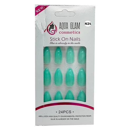 اكوا جلام طقم اظافر صناعية 24حبة موديل رقم.N24