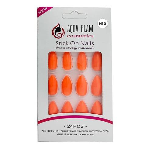اكوا جلام طقم اظافر صناعية 24حبة موديل رقم.N10