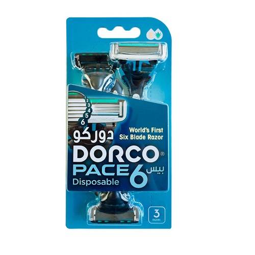 دوركو بيس شفرات حلاقه للرجال شفرات متحركة 6شفرة 3حبة