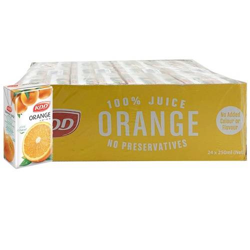 كي دي دي عصير برتقال 250مل 24حبة 1كرتون