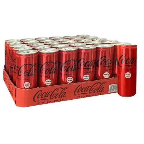 كوكاكولا زيرو مياه غازية 250مل 30حبة 1كرتون