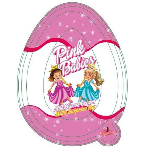بينك بيبي بيضة كريمة الشوكولاتة بالحليب مع لعبة باربي 20جم