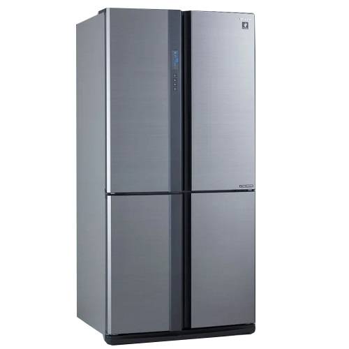 شارب ثلاجة 724 لتر 25.5 قدم 4 باب طراز فرنسي فضي موديل رقم.SJ-FE87V-SS3