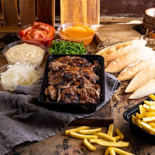 ماعون شاورما لحم عربي عائلي