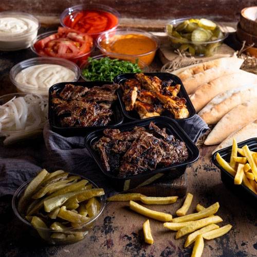 3 ماعون شاورما مشكل