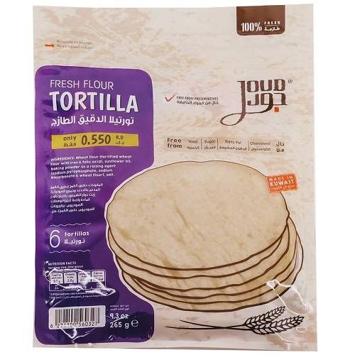 جود خبز تورتيلا بالدقيق الطازج 6حبة 265جم