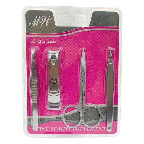 ام دبليو مجموعة العناية بالاظافر 4حبة