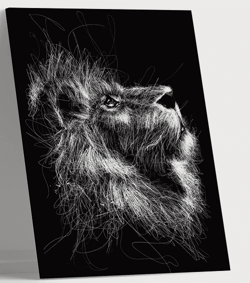 لوحة من الفن الحديث مصنوعة من خام الكانفس عالي الجودة مع اطار داخلي رقم.2252185