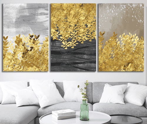 لوحة ثلاثية من الفن الحديث مصنوعة من خام الكانفس عالي الجودة مع اطار داخلي رقم.2252234