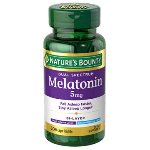 ناتشرز باونتي ميلاتونين ثنائي الطبقات 60قرص