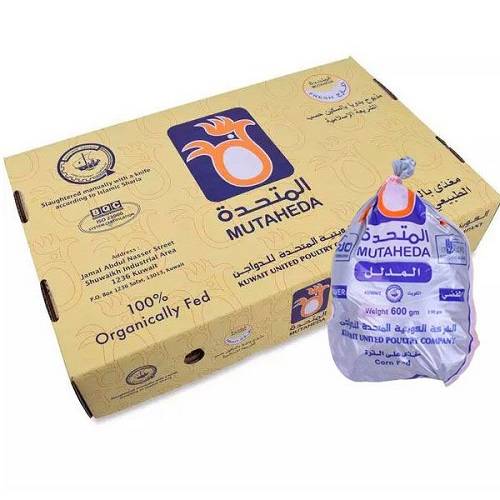 المتحدة المدلل دجاج كويتي مجمد بدون احشاء 600جم 10حبة 1كرتون