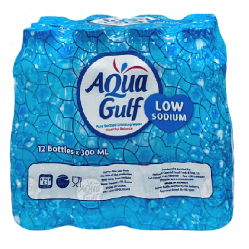 اكوا جلف مياه معدنية قليلة الصوديوم 300مل 12حبة