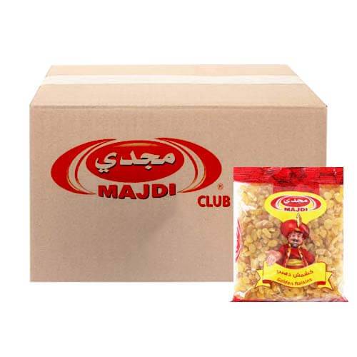 مجدي كشمش ذهبي زبيب 450جم 32حبة 1كرتون