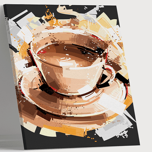 لوحة من الفن الحديث مصنوعة من خام الكانفس عالي الجودة مع اطار داخلي رقم.2252194