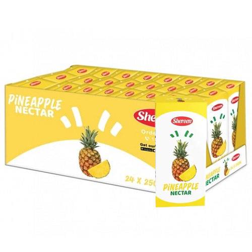 شيرين عصير الاناناس نكتار 250مل 24حبة 1كرتون