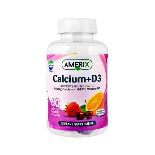 امريكس كالسيوم وفيتامين د3 للكبارحلوى 60قطعة