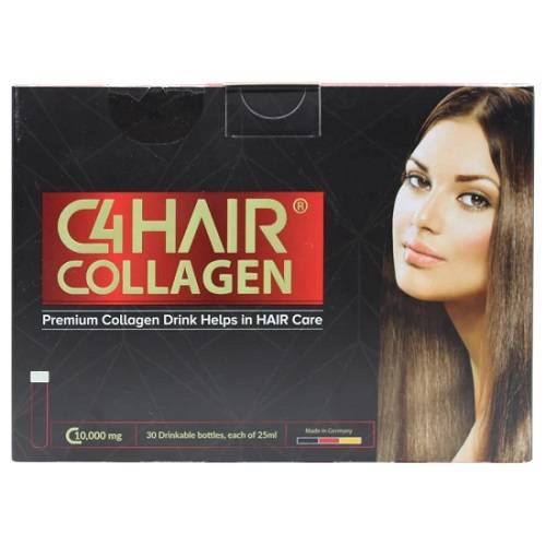 سي فور كولاجين للشعر شراب بالخوخ 25مل 30حبة