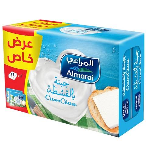المراعي جبنة بالقشطة 24قطعه 2حبة