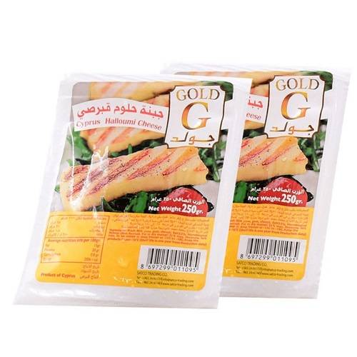جولد جبنة حلوم قبرصي 250جم 2حبة