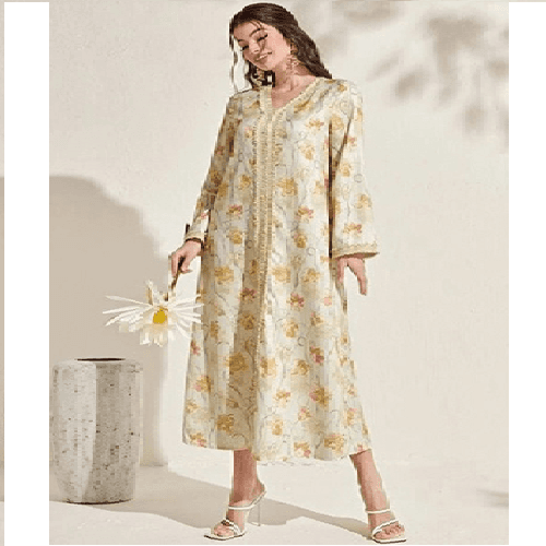 دراعة مشجرة وردي XL