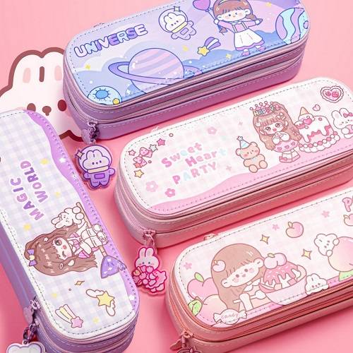 لفلي جيرل كارتون حقيبة اقلام