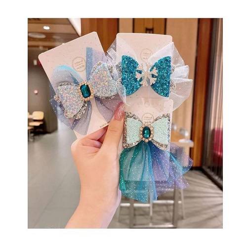 بريق الثلج المتوهج مشبك شعر