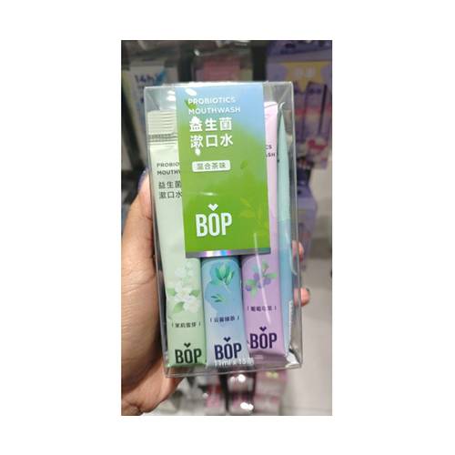 بوب غسول الفم المنعش بروبيوتيك بنكهة الشاي المختلط