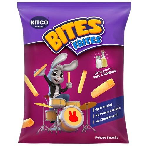 كتكو بايتس فريتس سناكس بطاطا بالملح والخل 18جم