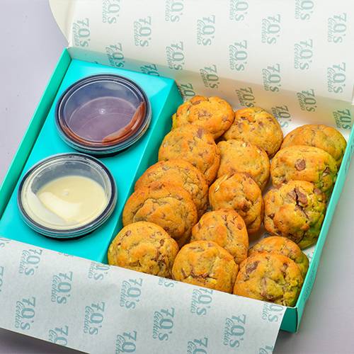 كيندر كوكيز مع صوص الشوكولاتة