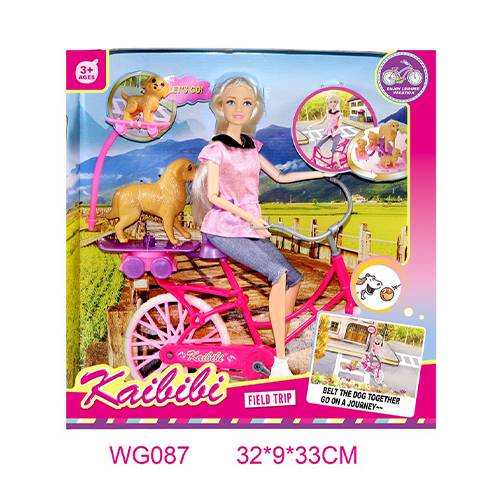 باربي مع دراجتها موديل رقم.WG087