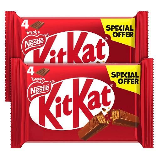 كيت كات اصابع ويفر مغطاه بشوكولاتة الحليب 36.5جم 4قطع 2حبة