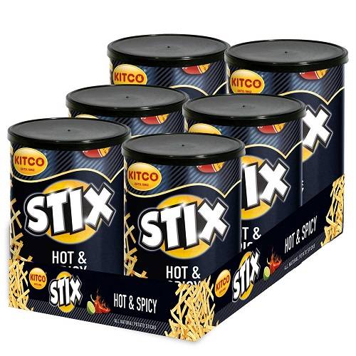 كتكو ستيكس عيدان البطاطا بالبهارات الحارة 45جم 6حبة