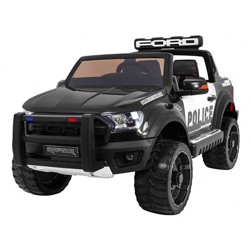 سيارة بوليس فورد كهربائية قابلة للشحن للاطفال كبيرة اسود موديل رقم.DK-F150RP