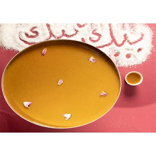 تشيز كيك بالفستق والورد