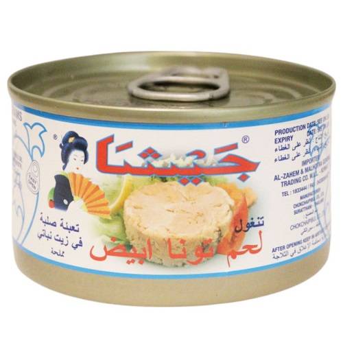 جيشا لحم تونة ابيض في زيت دوار الشمس 100جم