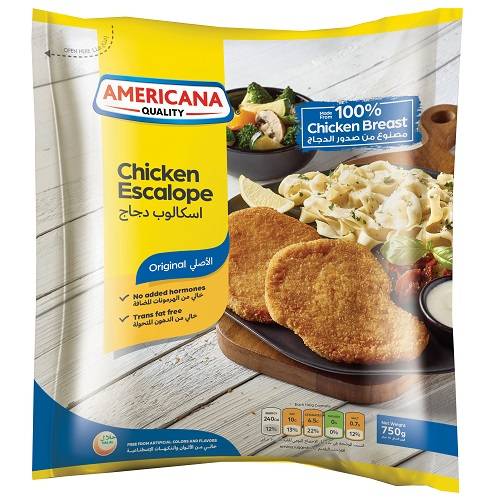 امريكانا اسكالوب دجاج 750جم