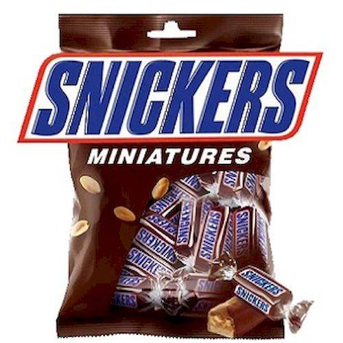 سنيكرز مينيتشرز شوكولاتة محشوة بالفول السوداني 150جم