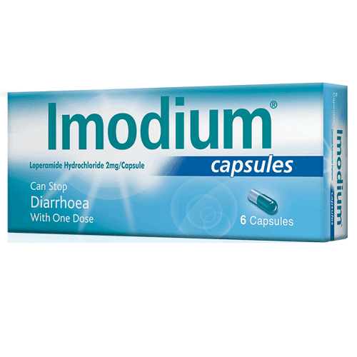 ايموديوم كبسولات لعلاج الاسهال 2مجم 6كبسولة