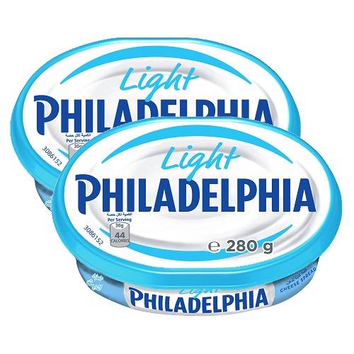 فيلادلفيا جبنة لايت قابلة للدهن 280جم 2حبة