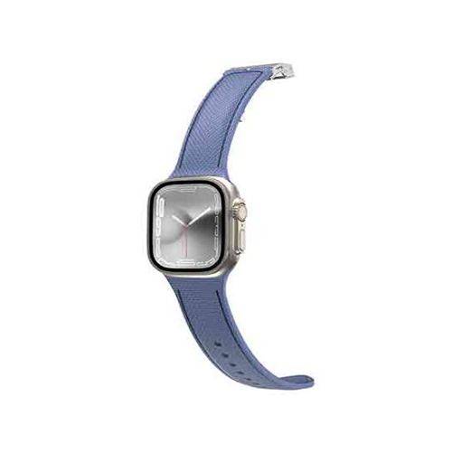 امايزينج ثينج سوار لساعة ابل تايتان سويفت من السيليكون بملمس الجلد 49/45ملم ازرق رقم.15544