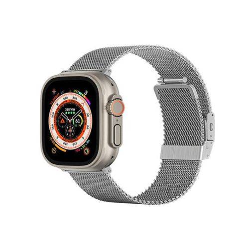 امايزينج ثينج تايتان سوار معدني لساعة ابل 49/45ملم فضي رقم.15538