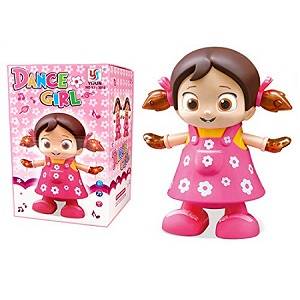 لعبة دمية الطفلة الراقصة بالبطارية