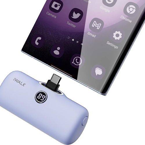 اي ووك لينك مي بلس بطارية الجيب 4800مللي امبير USB Type C بنفسجي موديل رقم.DBL5000PC-005A